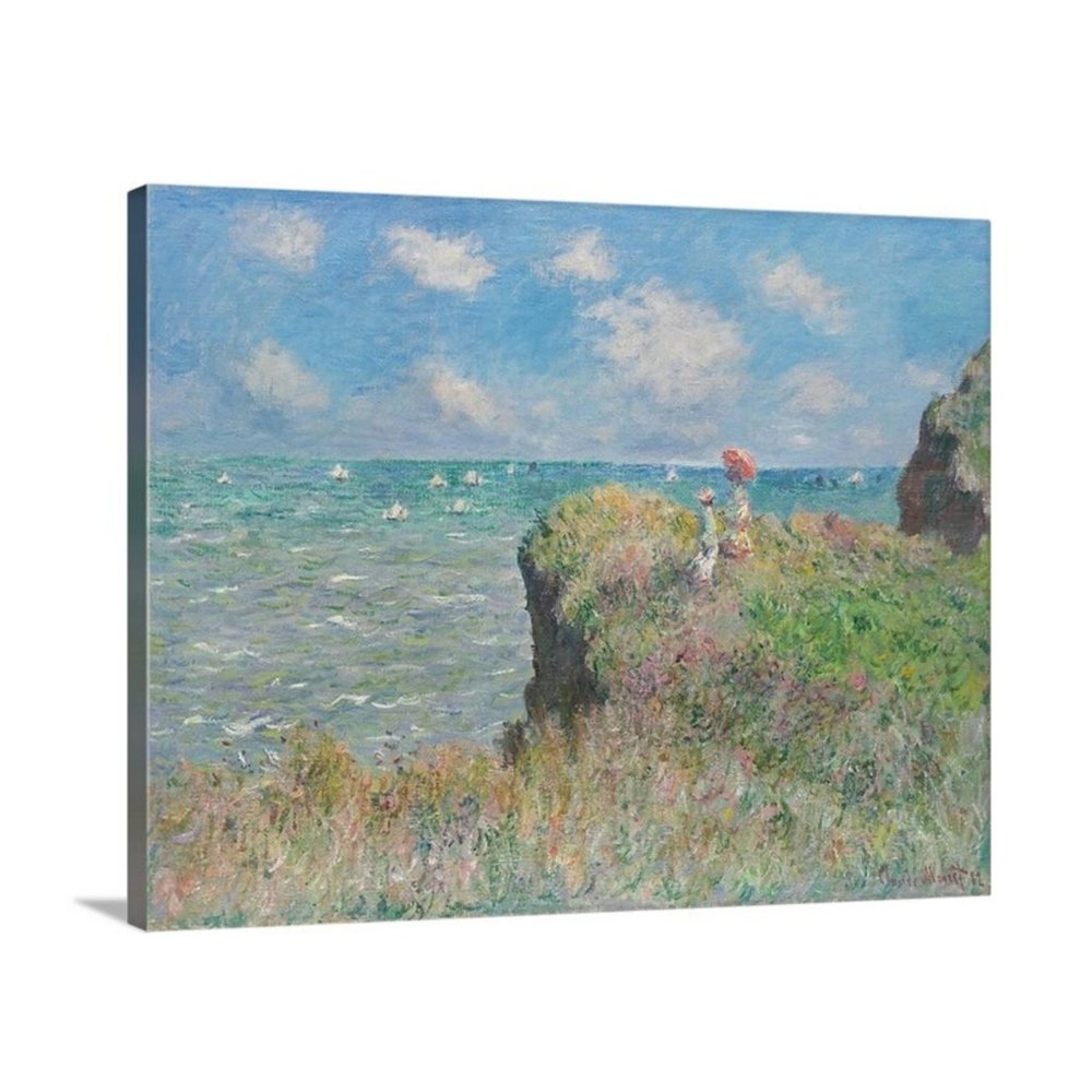 Cliff Walk at Pourville by Claude Monet 14x18 fram